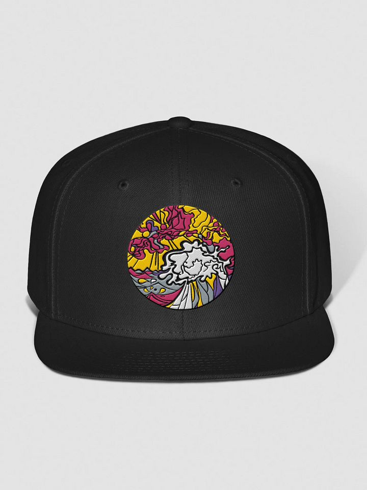 Vibrant Swirls Snapback Cap - Wave at Sunset product image (5)