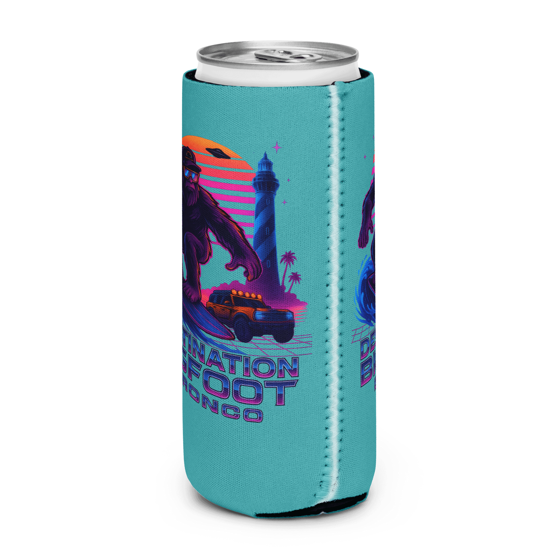 THE SYNTHWAVE SIPPER (TEAL) 12OZ REGULAR OR 12OZ SLIM COOZIE product image (11)