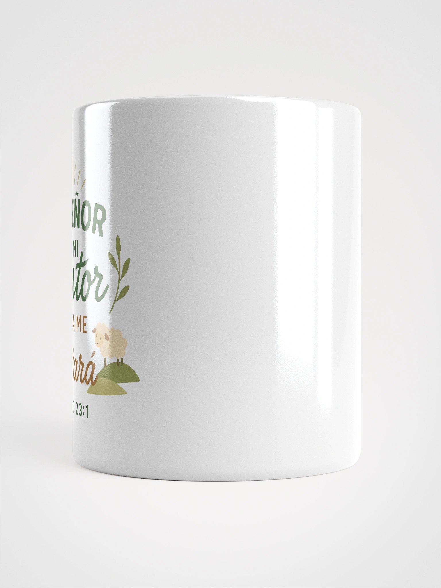 White Christian Mug – “El Señor es mi Pastor” – Spanish Psalm 23:1 product image (6)