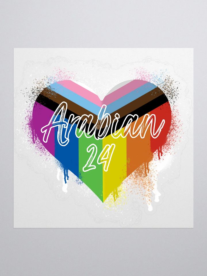 Arabian Heart Sticker - Small product image (1)