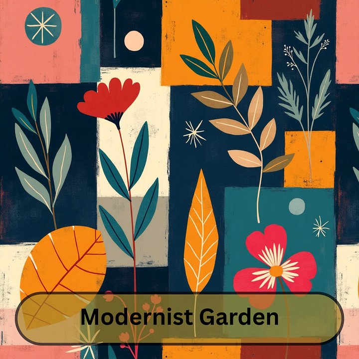 Modernist Garden- Seamless Pattern product image (1)