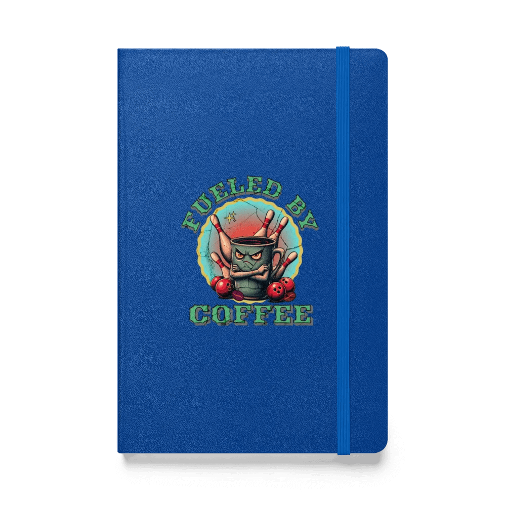 Fueled By Coffee Bowling Mug Hardcover Notebook product image (1)