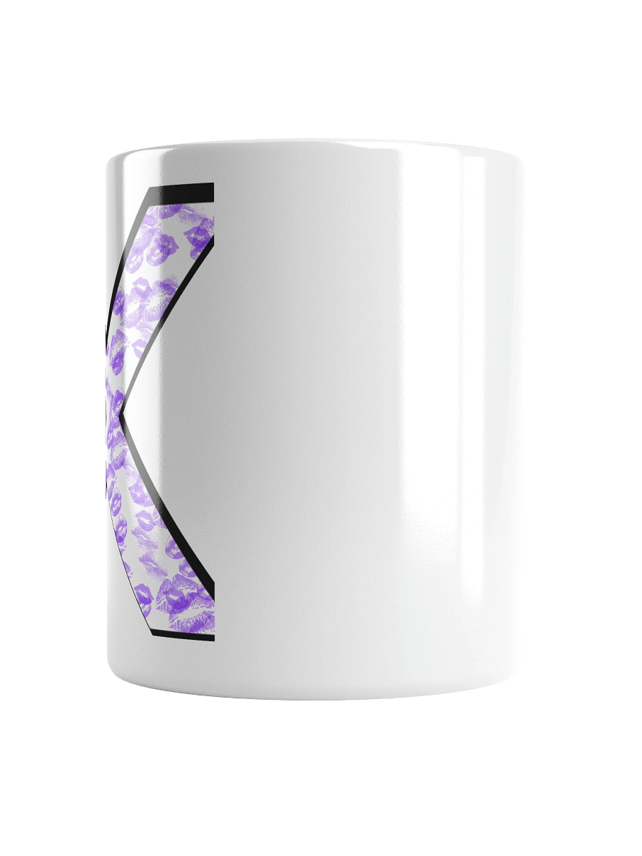 White X Purple Lipstick Kisses | Glossy White Mug product image (2)