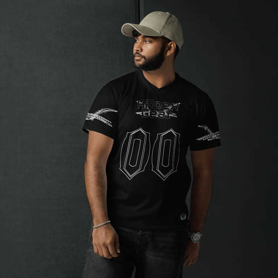 Sellout - Black - Black HApex Gear Black Logo - Recycled Unisex Sports Jersey product image (6)