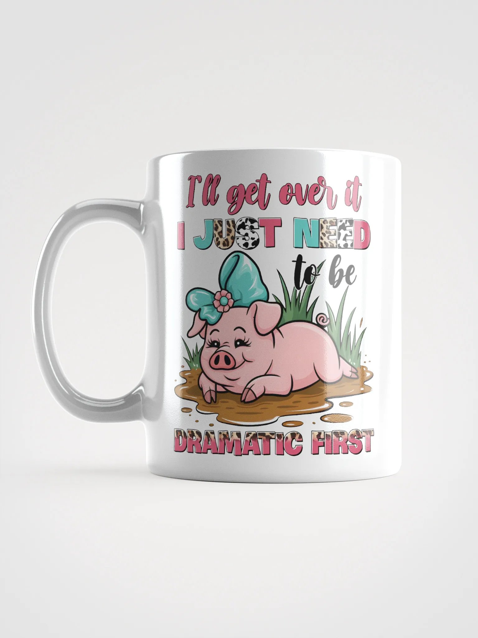 Dramatic Piggy White Glossy Mug product image (18)