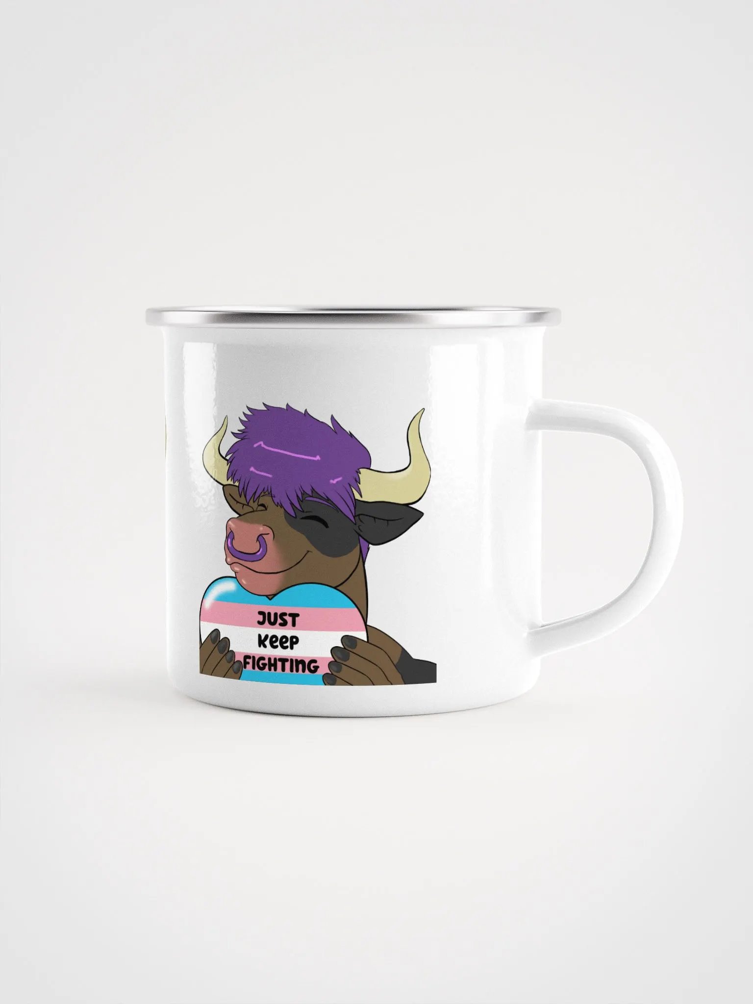 "Cup of Love" Enamel Mug product image (1)