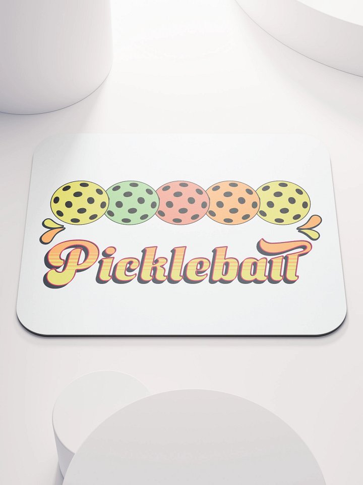 Pickleball Five Ball Row Fun Mouse Pad product image (1)
