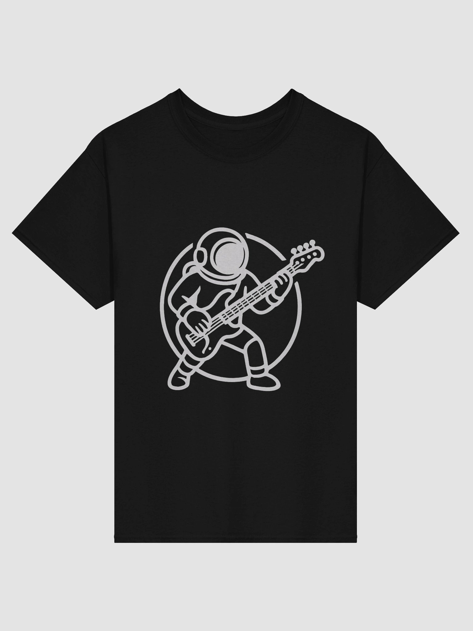 Holidays On Mars | Astronaut Bass Player T-shirt (dark colours) product image (1)