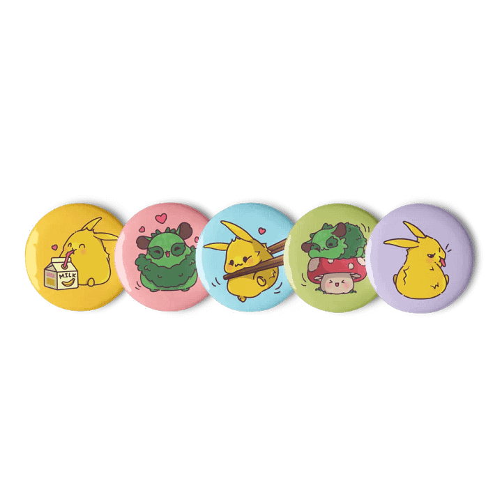 Raiden & Moku Pin Button Set product image (1)