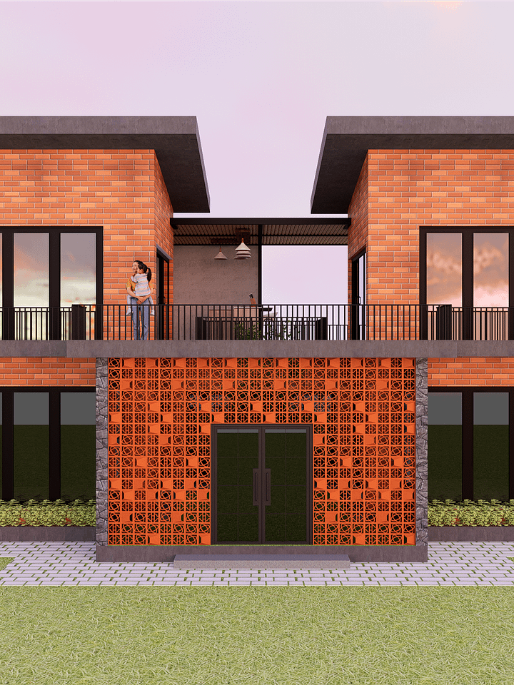 2 STOREY 3BHK COURTYARD HOUSE product image (1)