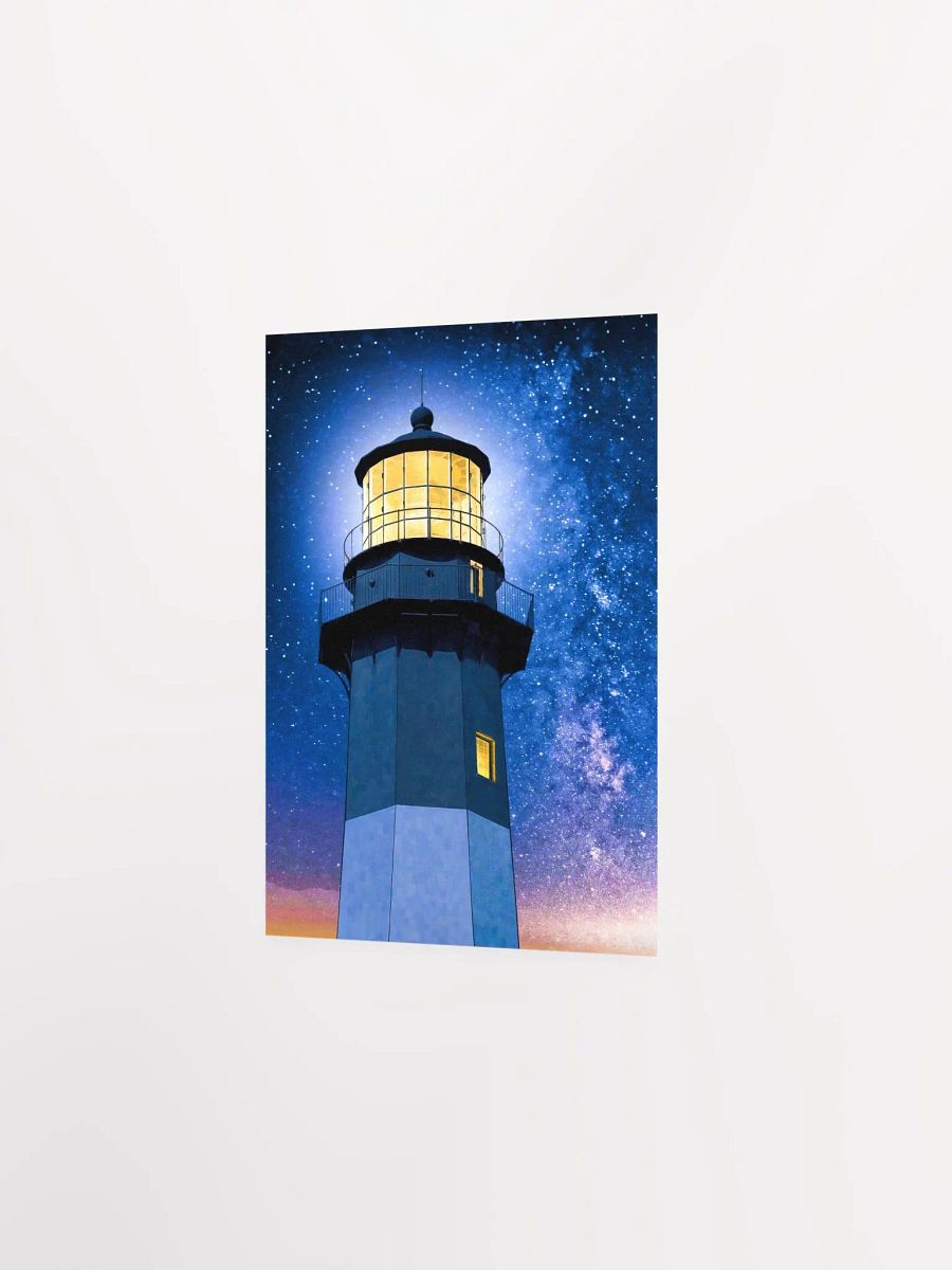 Tybee Island Lighthouse – Starry Night Matte Poster product image (11)
