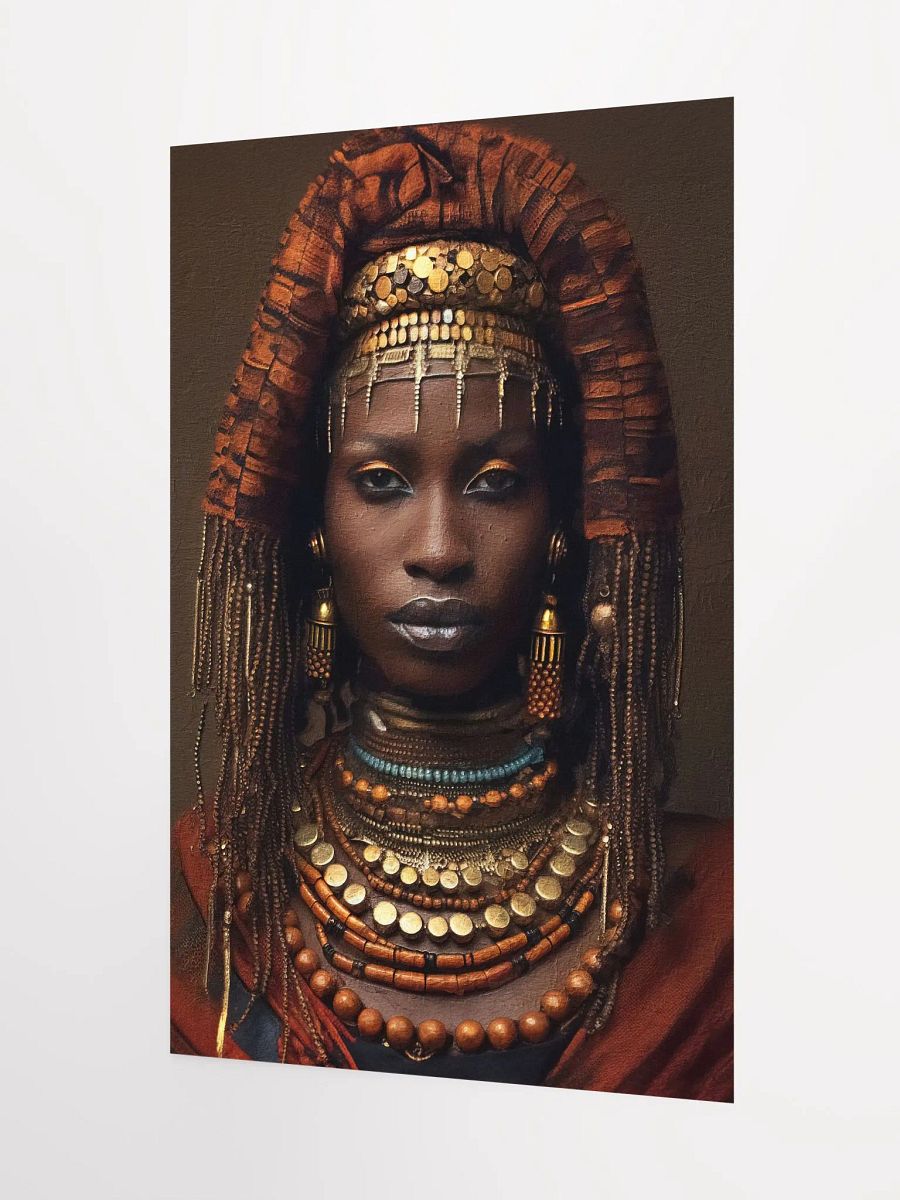African Woman in Traditional Head Dress, Multi-Colored Jewelry Poster Print, Unframed product image (3)