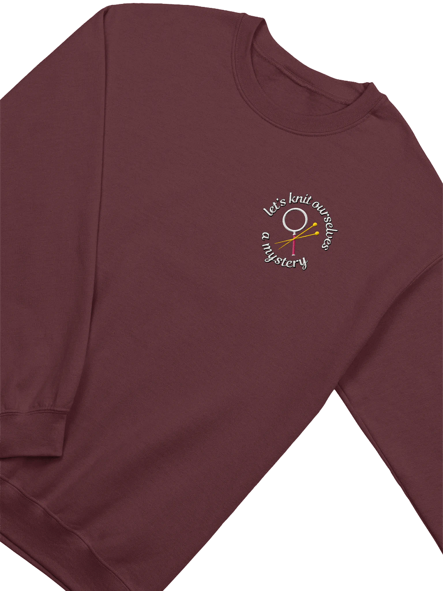 Knit a Mystery Embroidered Crewneck Sweatshirt product image (7)