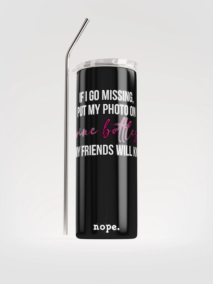 nope. resolute - wine tumbler 1 product image (1)