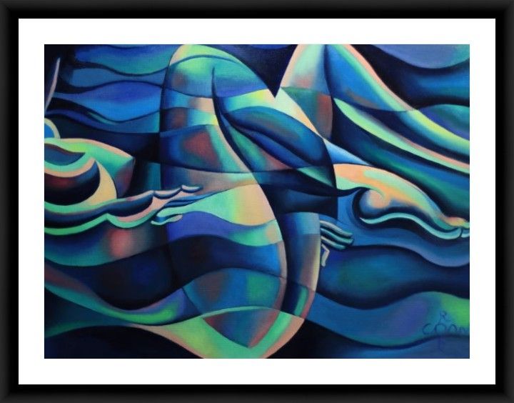 Free Floating Blue Wave Nude - 10-02-21 product image (2)