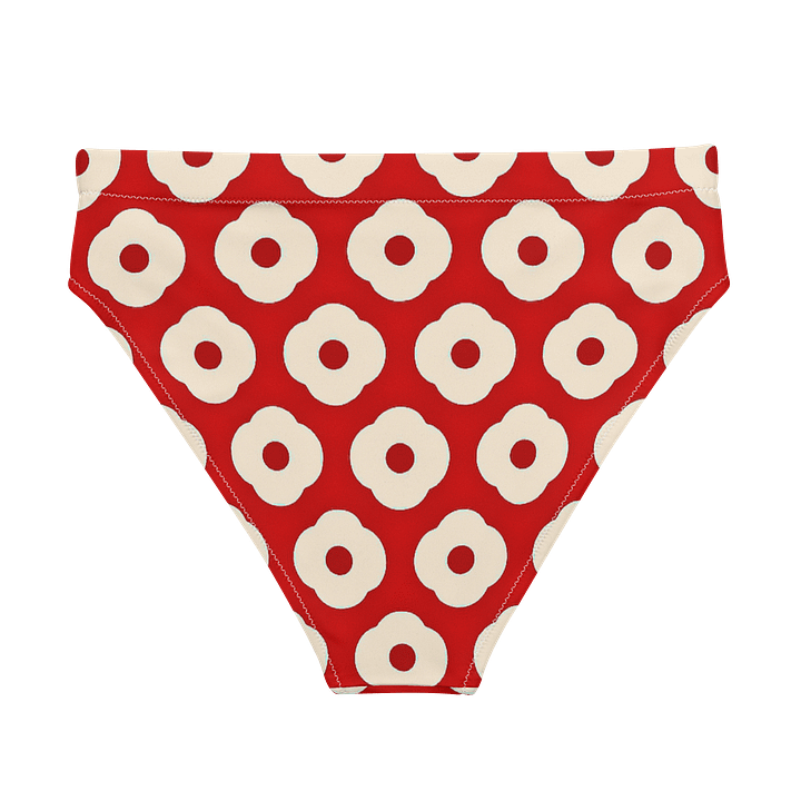 Blossom Red All-Over High Waist Bikini product image (2)