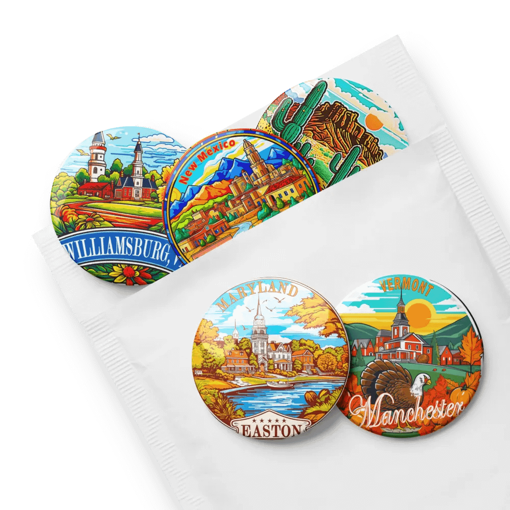 Set Of 5 Pins (U.S. Picturesque Small Towns & Landscapes) product image (8)