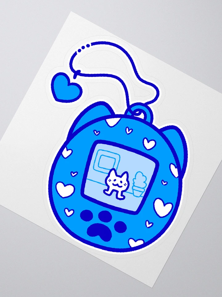 Lovely Digital Meow Sticker 2 - Blue product image (2)