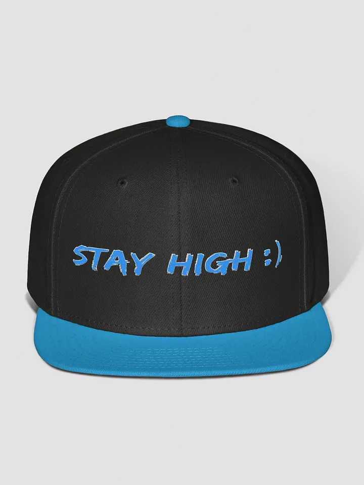 Stay High Otto Wool Blend Snapback Cap (Blue Text) product image (8)
