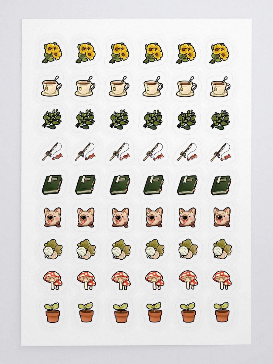 Cozy Adventuring Items Sticker Sheet product image (3)