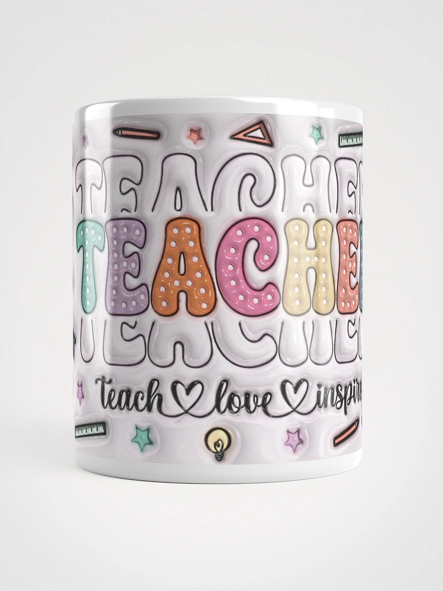 Teach Love Inspire Teacher Inflated Design Mug product image (3)