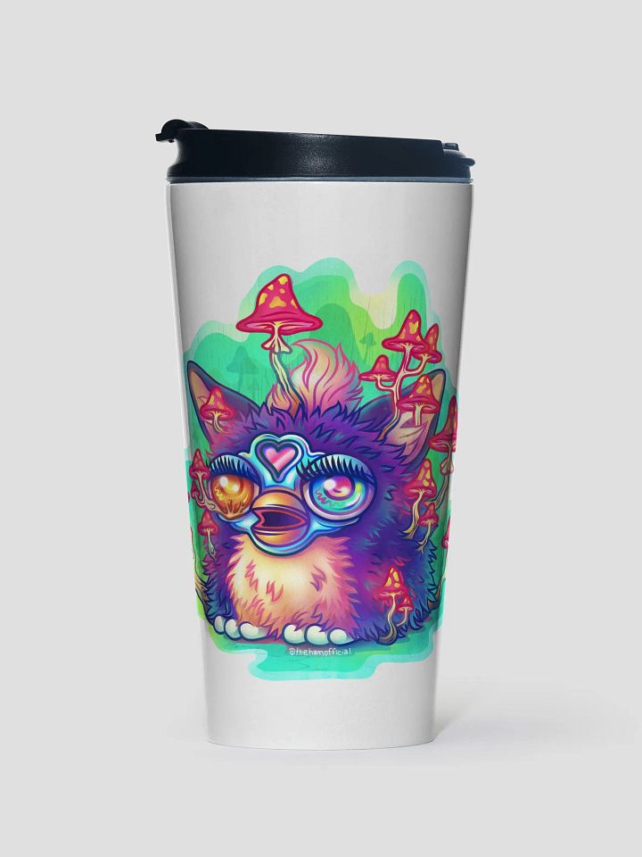Nostalgic Fungus Creature Stainless Steel Travel Mug product image (1)