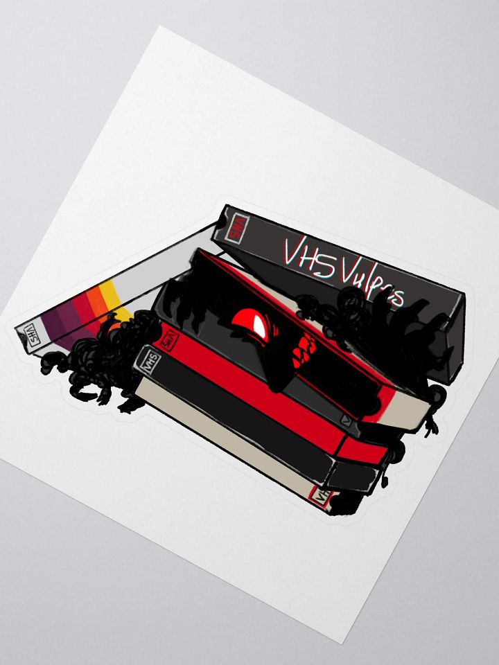 Hiding in the Tapes Sticker product image (2)