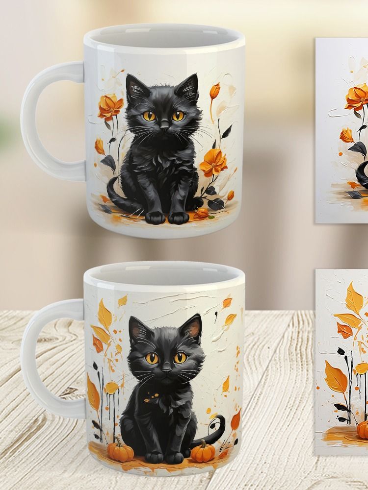 Silent Stalker Black Cat Mug product image (9)