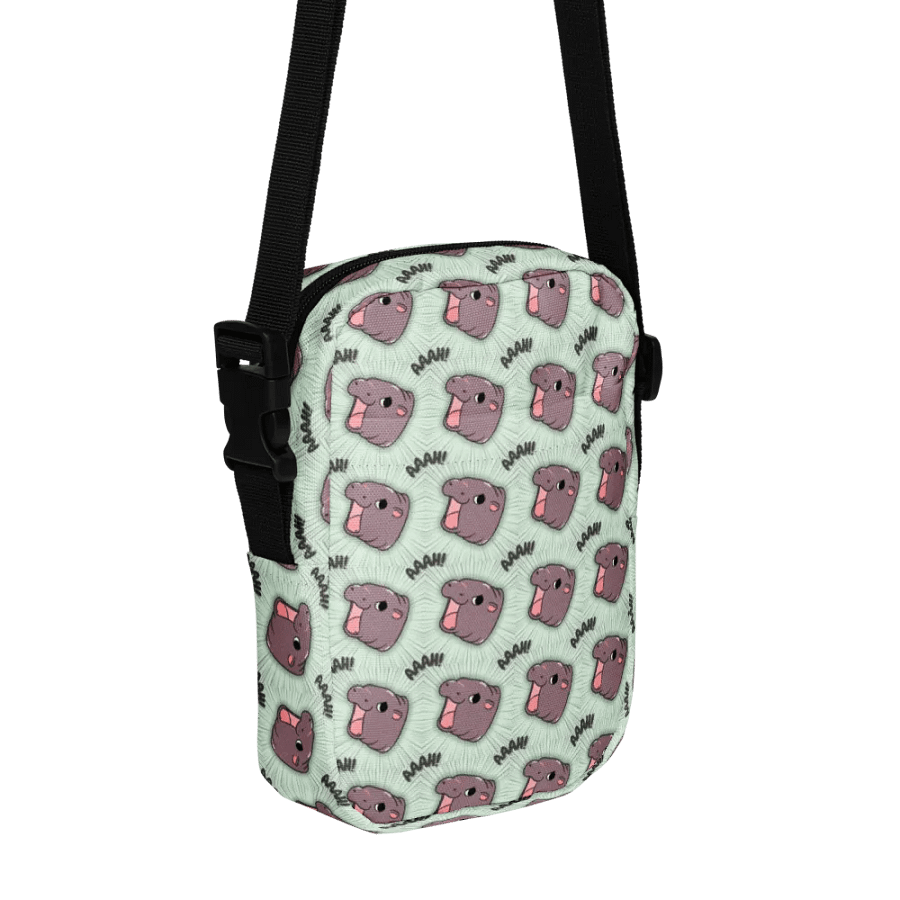 MOODENG'S GREEN AAAH! UTILITY CROSSBODY BAG! product image (5)