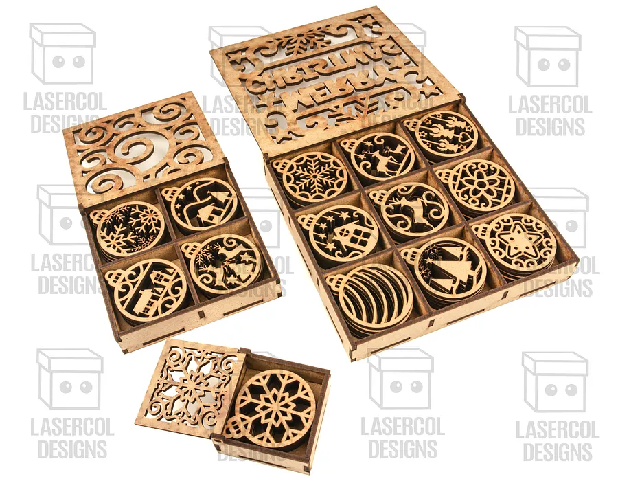 Small Ornaments Boxes - Laser Cut Files product image (6)