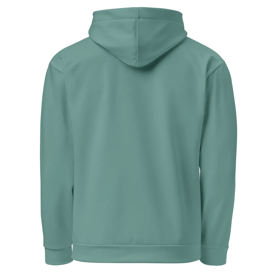Plain Medium Teal Green Soft Summer Unisex Recycled Polyester Heavyweight Premium Hoodie by Treasure Pie product image (2)