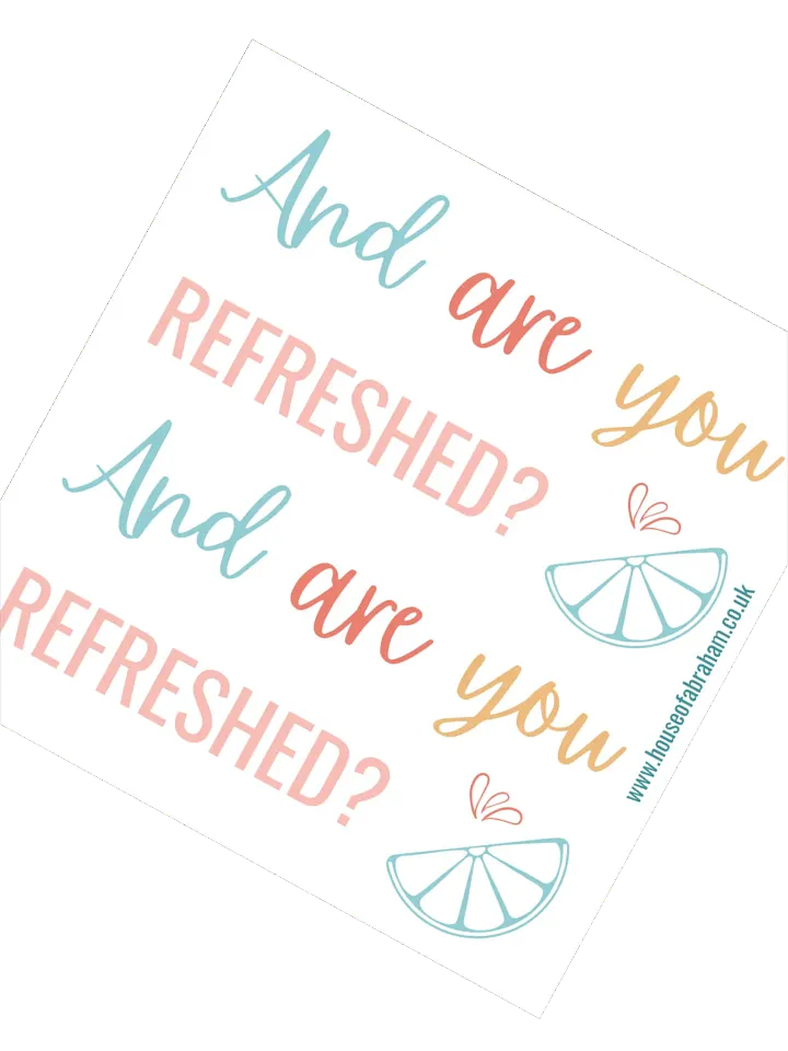 And Are You Refreshed? - Sticker product image (2)