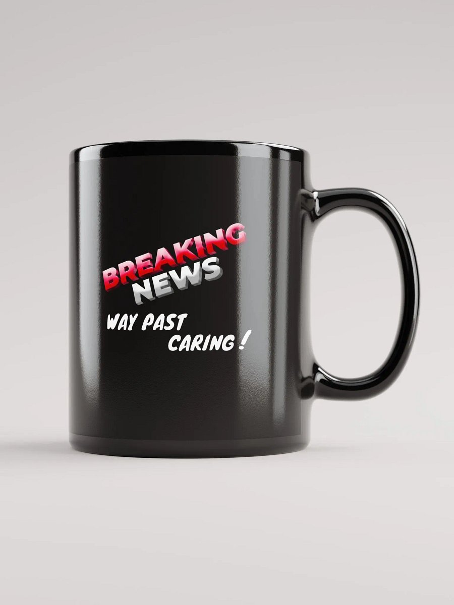 Breaking News Alert: Black Glossy Mug product image (1)