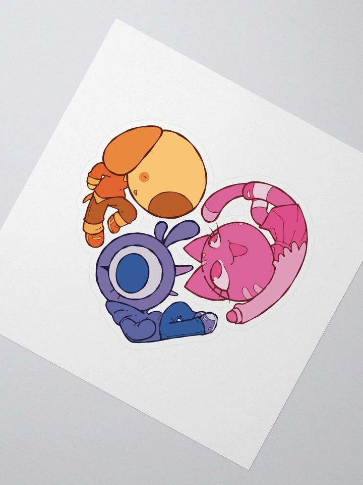 CatBirdDog Heart Sticker product image (2)