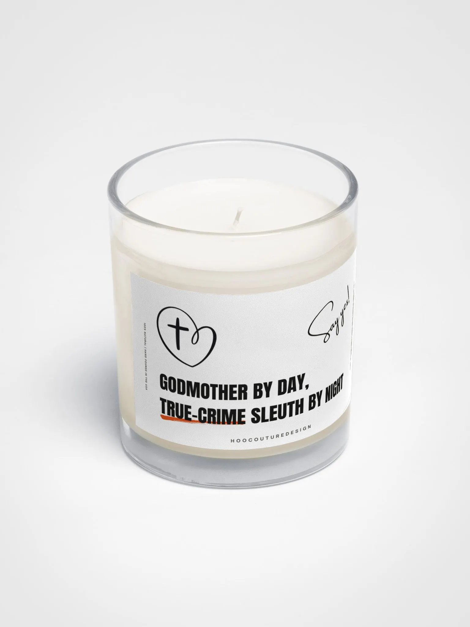 Funny gift for a godmother - Godmother by day - Soy wax vegan candle product image (3)