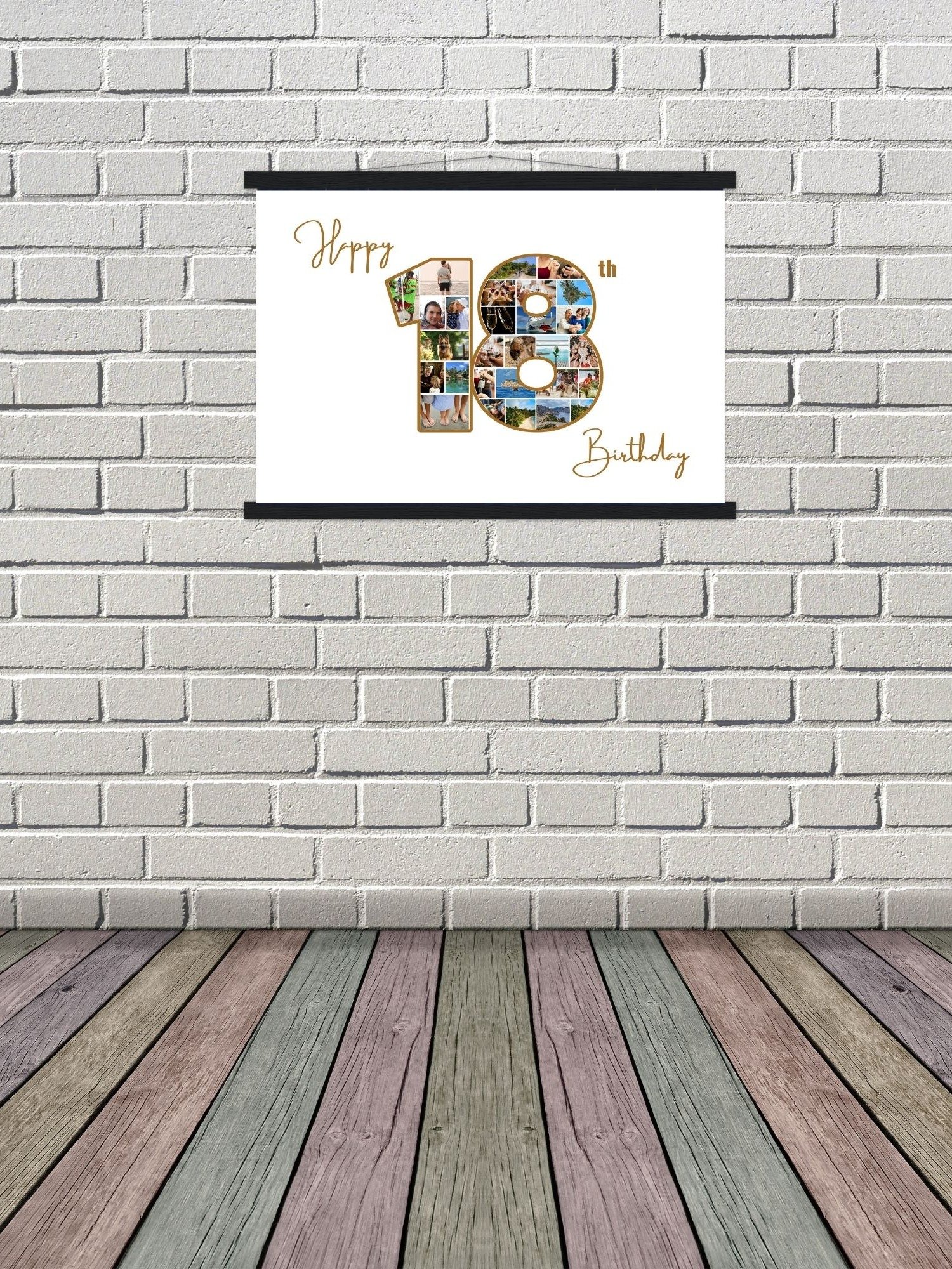 Happy 18th Birthday Photo Collage Canva Template product image (6)