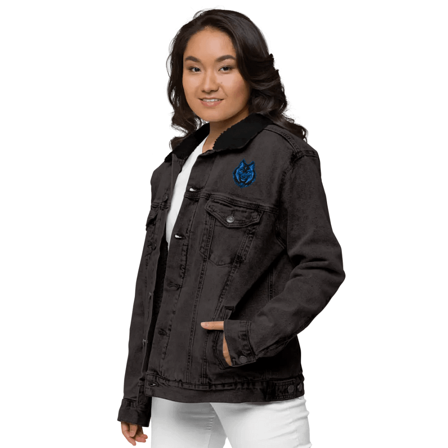Mystic Wolf Unisex Denim Jacket product image (8)