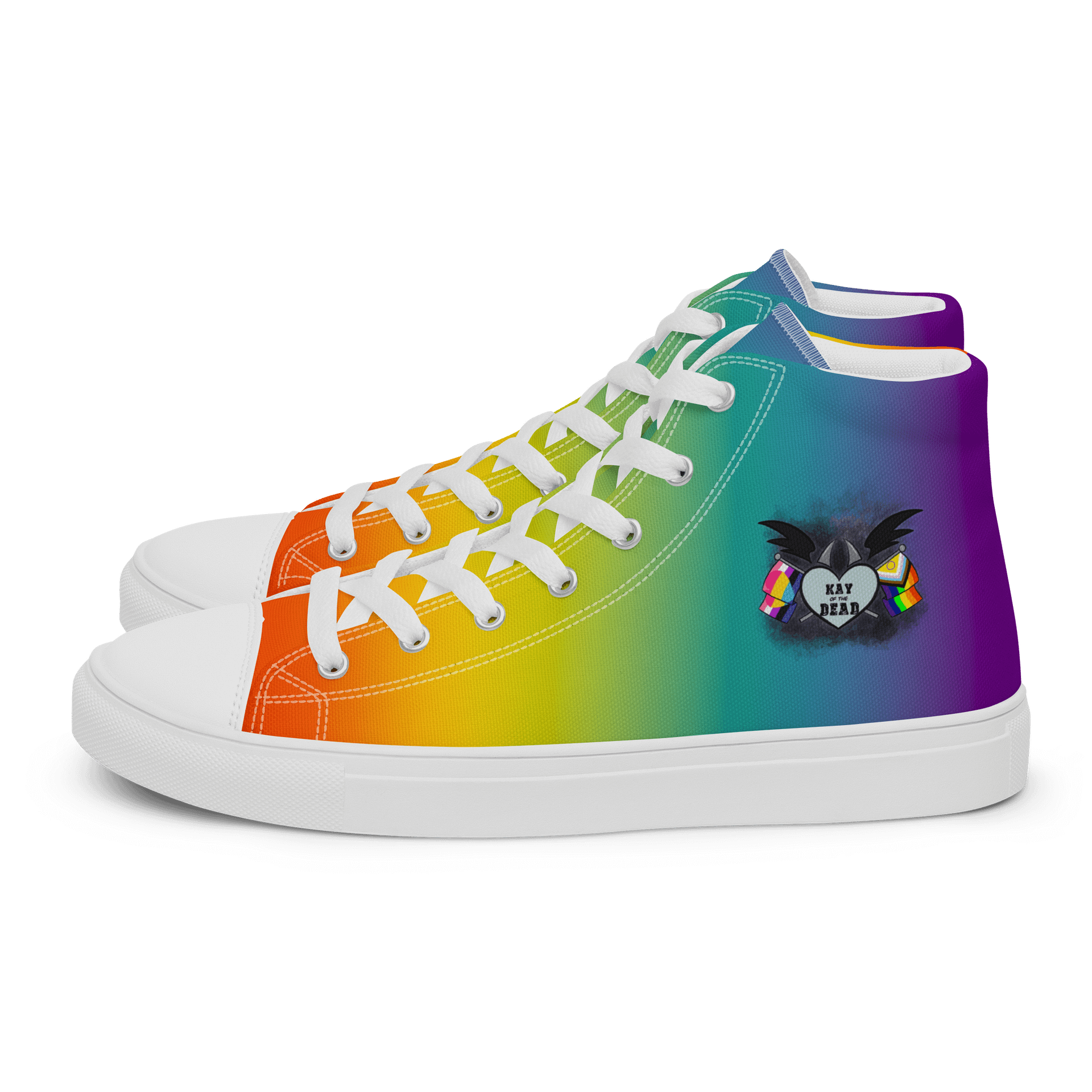 Kay_of_the_Dead Pride Logo Men's High Tops product image (1)