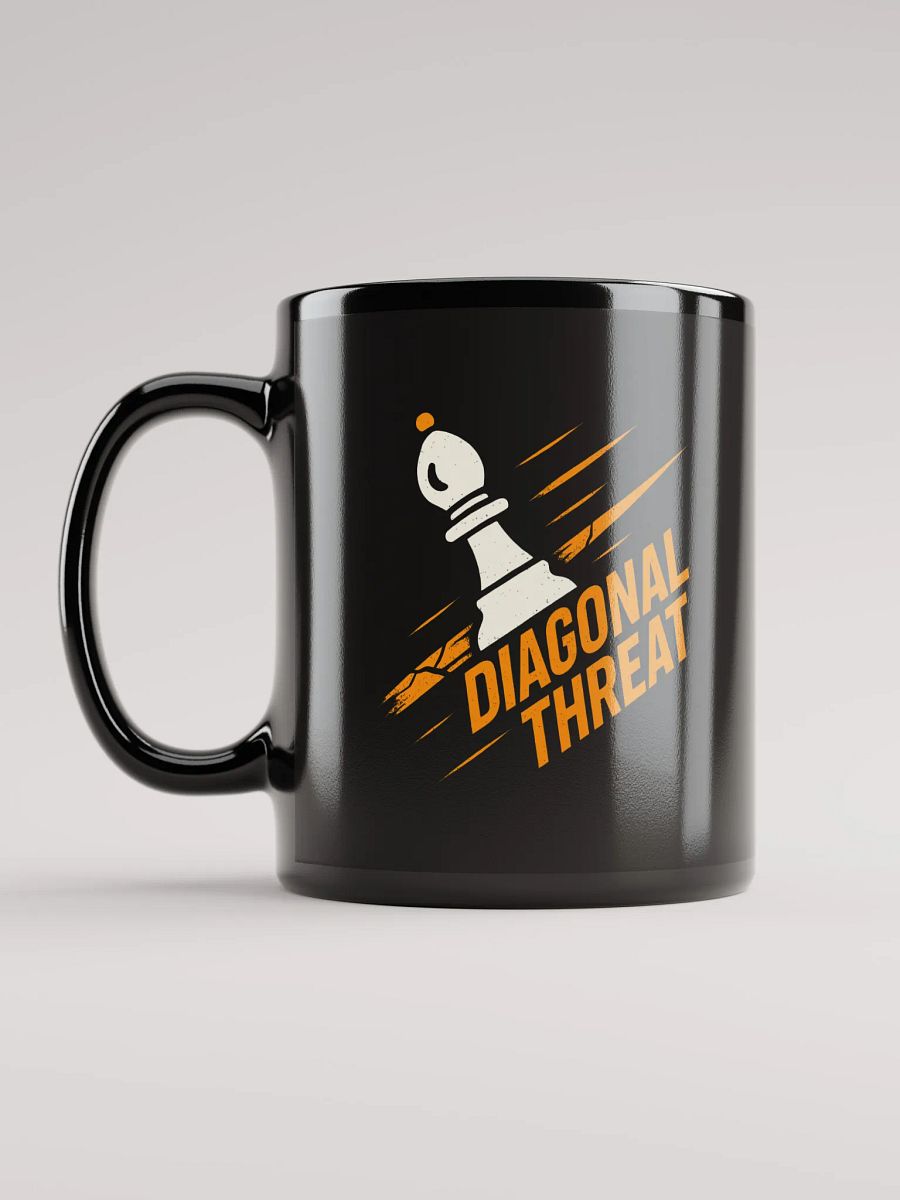 Diagonal Threat - Black Glossy Mug product image (12)