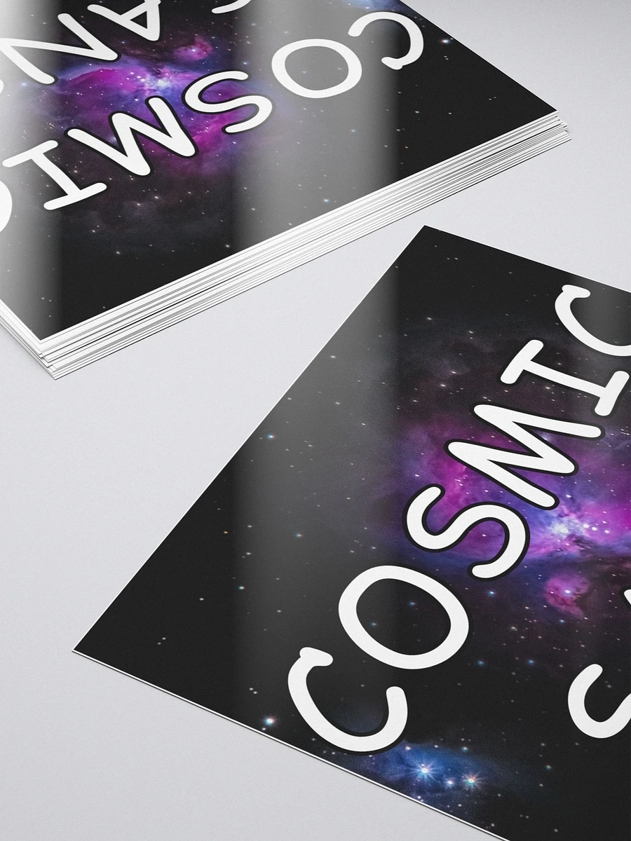 Cosmic Sans bubble free stickers product image (5)