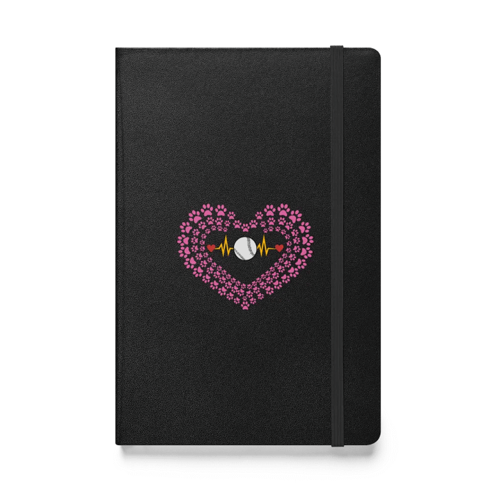 Heart Paw Print Baseball Hardcover Journal product image (1)