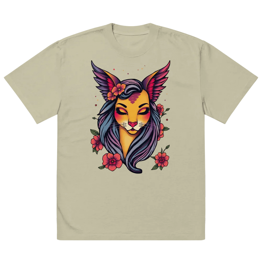 Feline Fantasy Oversized Tee product image (14)