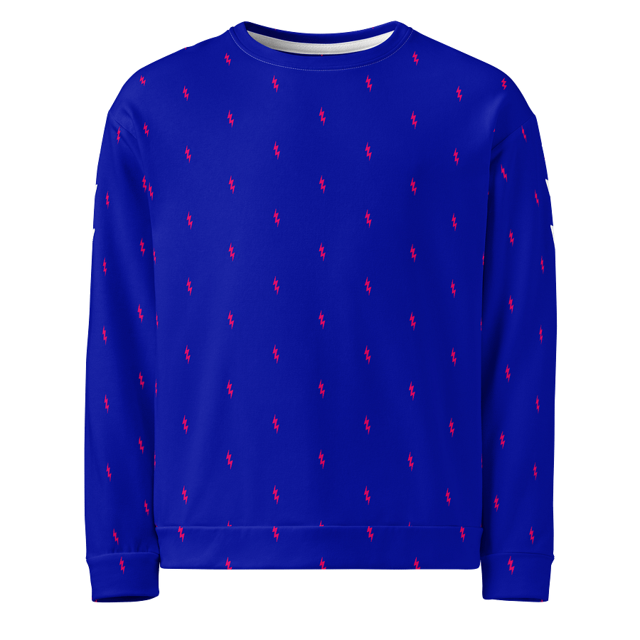 White Electric Tiger with Pink Lightning Bolts - Eco-Sweatshirt product image (4)