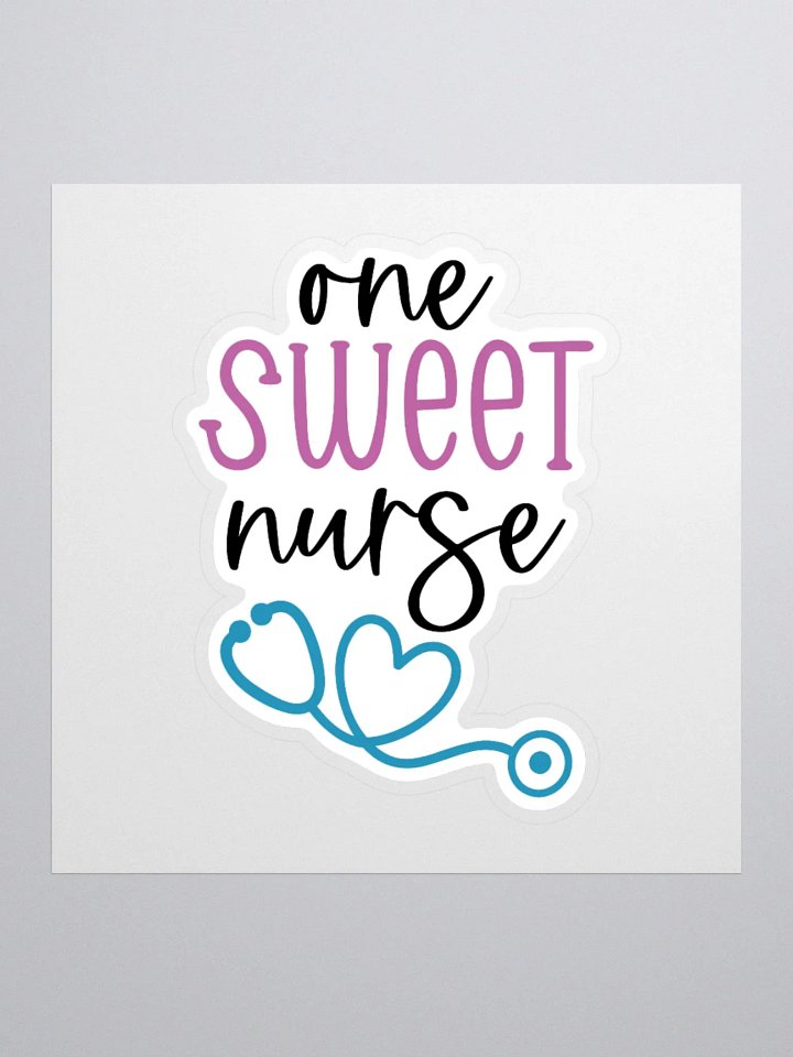 One Sweet Nurse Sticker product image (3)