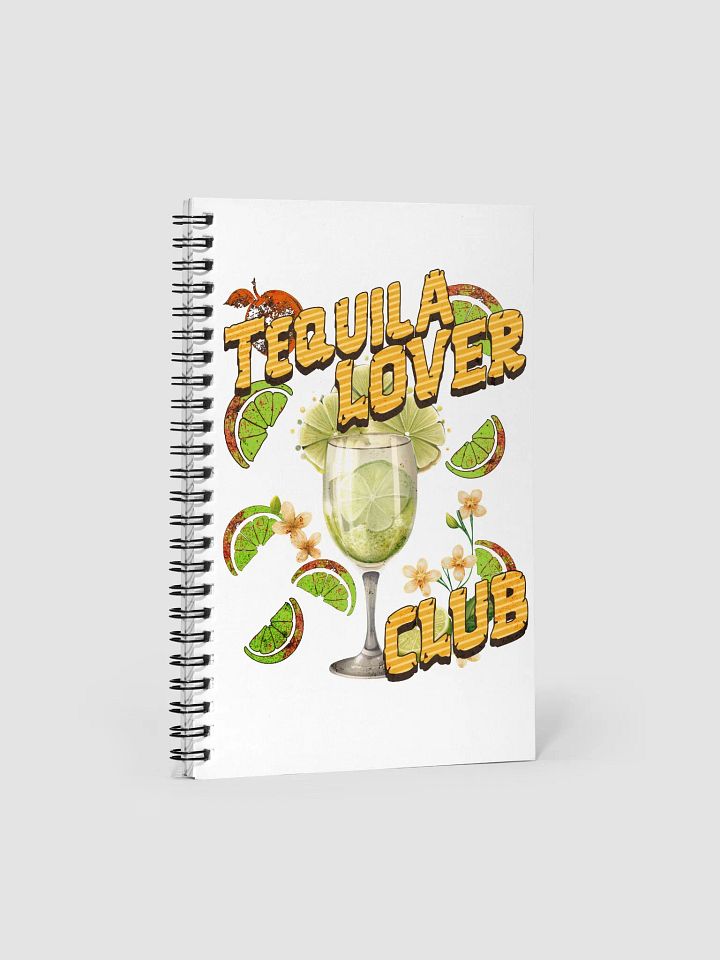 Tequila Lover Club Lime & Love Spiral Notebook product image (1)