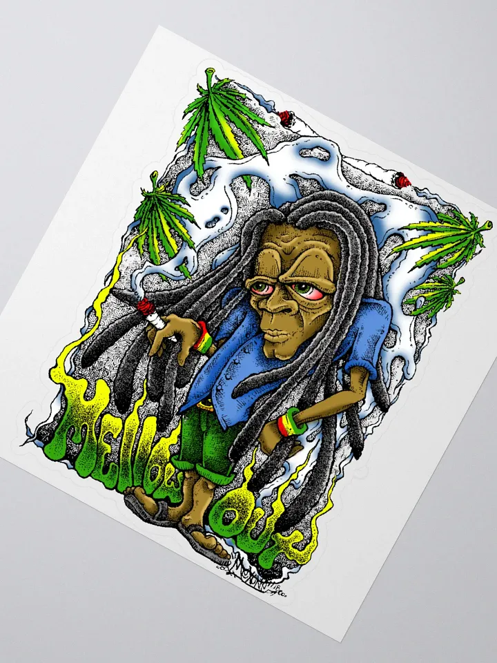 Mellow Out Kiss Cut Sticker product image (2)