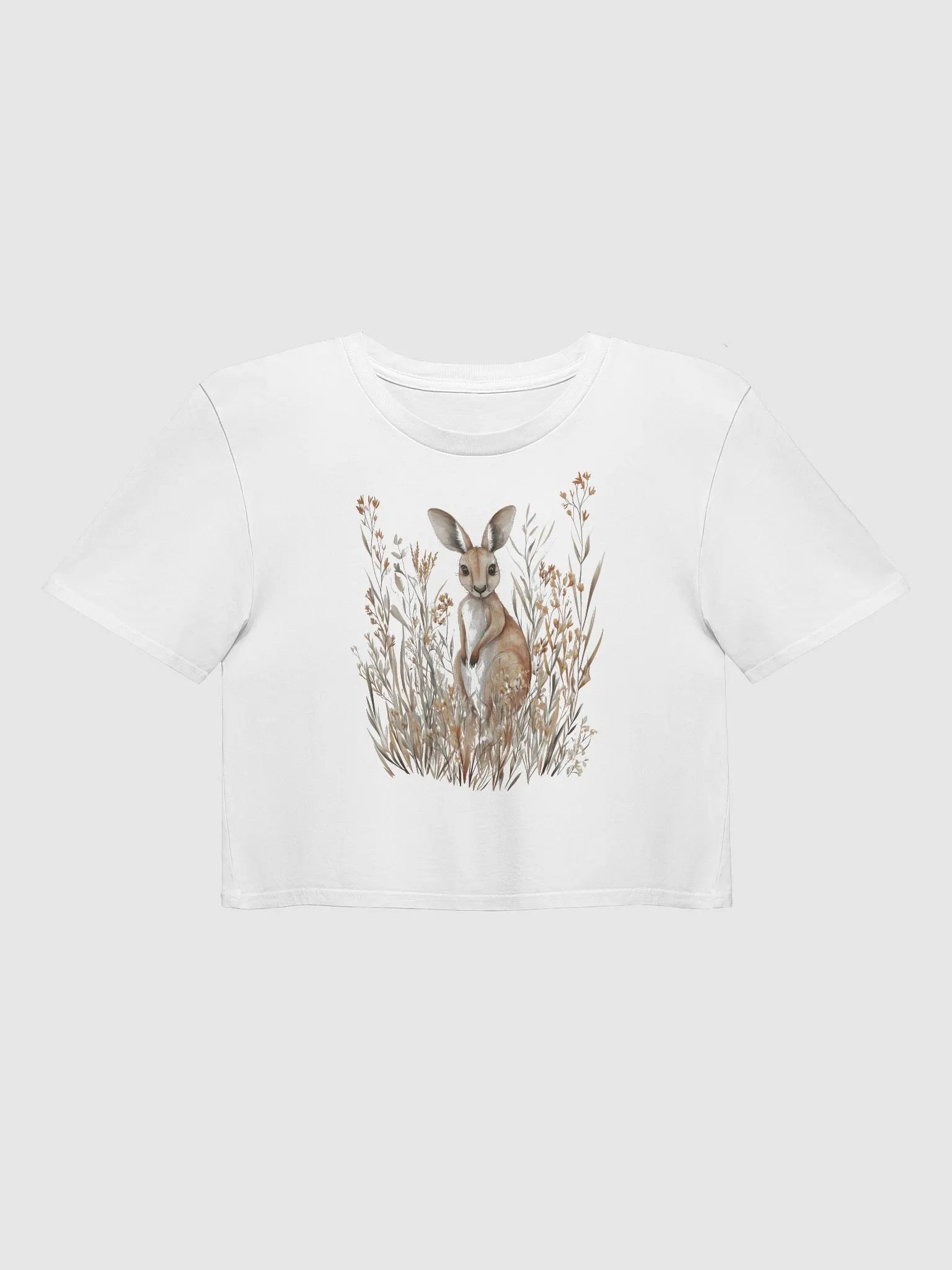 Whimsical Deer Crop Tee product image (1)