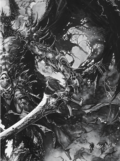 Shades of Valor Black and White Knights Amidst Demons product image (5)