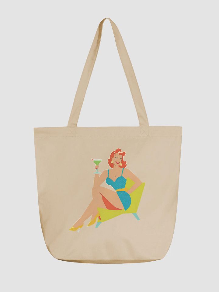 Vintage Glamour Tote: Retro Pin-Up Illustration product image (1)