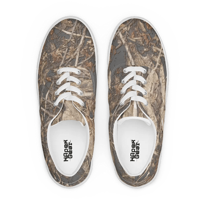 Men's Lace-Up Canvas Shoes - Dead Split - It Happennnns Camo product image (2)